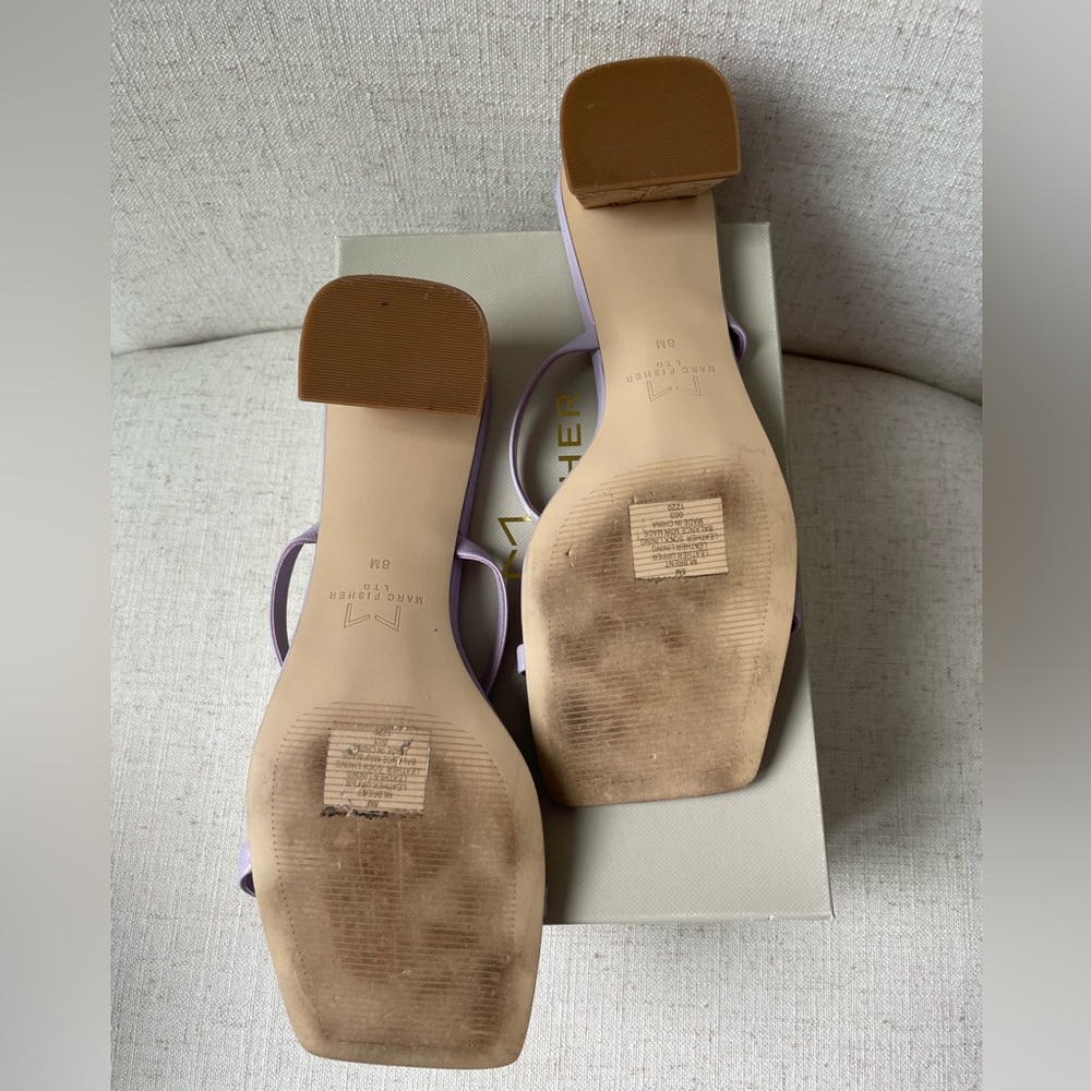 Marc Fisher, Brent Slide Sandal, Light Purple size 8 - Picture 3 of 6